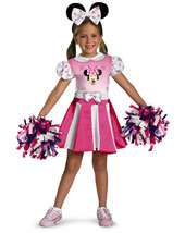 Girls Disneys Minnie Mouse Cheerleader Costume