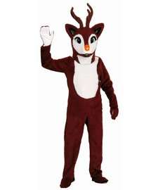 Red Nose Reindeer Mascot Costume Adult