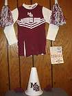   STATE 5PC CHEERLEADER UNIFORM HALLOWEEN COSTUME OUTFIT 4 6X NEW