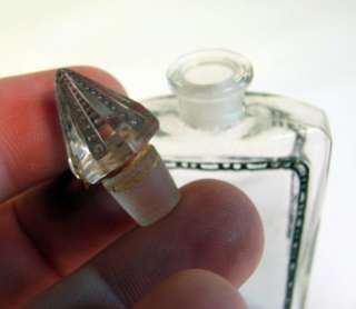 Art Deco Lalique Crystal Glass Commercial Perfume Bottle  