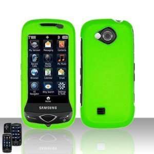 Rubberized Cool Green Samsung Reality U820 Premium Snap On Phone Cover 