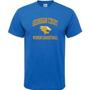  Lions Royal Blue Womens Basketball Arch T Shirt