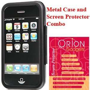 Oriongadgets Metal Aluminum Case   Book Type & Screen Protector Combo 