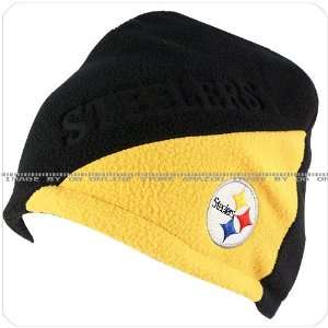 reebok NFL pittsburgh steelers black yellow cuffless knit skull beanie 