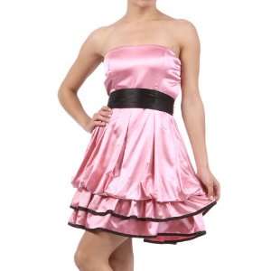  Pink Bridesmaid Cocktail Club Party Prom Junior Strapless 