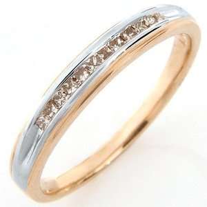  Princess Cut Diamonds Ring in Solid 10K Gold Ladies Size 7 