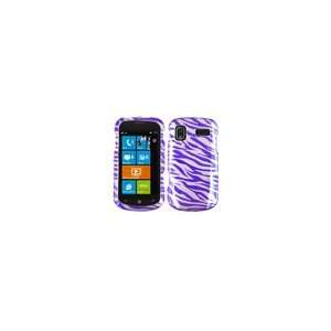  Samsung Focus I917 Cetus Purple Zebra Skin Cell Phone Snap on Cover 