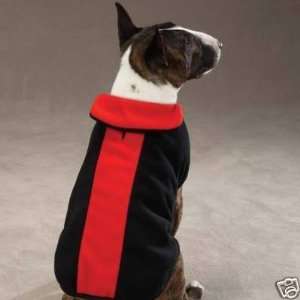 Zack & Zoey BLACK Reversible Fleece Dog Jacket LARGE  