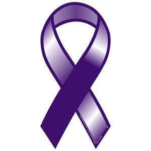 Plain Purple Awareness Ribbon Magnet