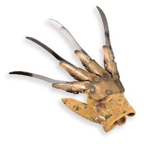 Lets Party By Rubies Costumes Deluxe Freddy Metal Glove / Brown   Size 