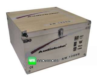 NEW AUDIOBAHN AW1200Q 12 1400W Car Subwoofers Subs  