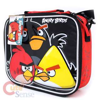 Rovio Angry Brids School Roller Backpack Rolling Lunch Bag 3 Birds 6 