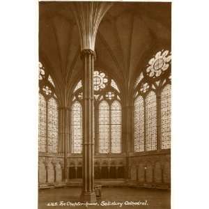 1940s Vintage Postcard The Chapter House Salisbury Cathedral Salisbury 