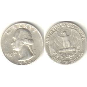  1954 U.S. Washington Silver Quarter 
