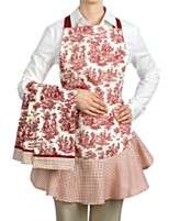 Waverly Kitchen Set, Rustic Life Apron and 3 Kitchen Towels