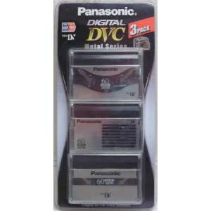    PANASONIC DVC METAL SERIES 3 PACK MINI DV TAPES Electronics