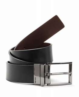 Calvin Klein Gunmetal Reversible Buckle Belt   Wallets & Belts Calvin 