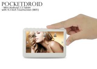   Christmas White   Mini Android 2.3 Tablet with 4.3 Inch Touchscreen