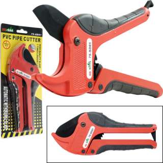 Ratcheting PVC Pipe Cutter w/ Lock by Trademark Tools 844296066865 