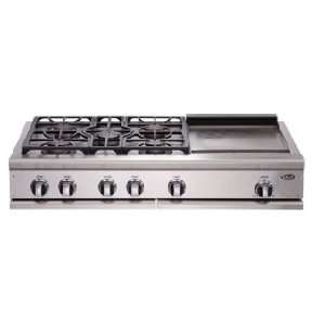  DCS 48 5 Burner & Griddle LP Gas Cooktop Appliances