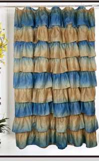 CARMEN 70x72 Shower Curtain Voile Ombre  