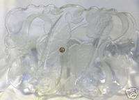 ELEGANT BOWRING LUCETTA GLASS SECTIONAL TRAY MINT  