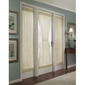   Voile Sheer Gold Side Light Curtain Panel   27 x 69