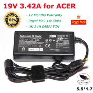 19V 3.42A FOR ACER EXTENSA 5235 CHARGER ADAPTER LAPTOP  