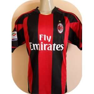 AC MILAN # 4 VAN BOMMEL HOME SOCCER JERSEY MEDIUM.NEW