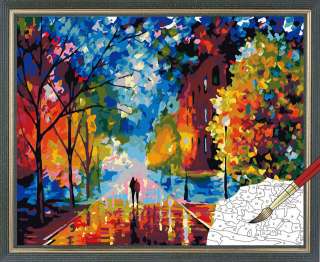 Acrylic Paint by Number kit 50x40cm (20x16) Autumn DIY Painting 