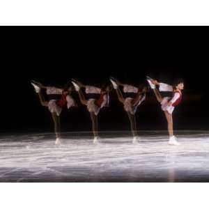  Sequence of Female Figure Skater in Action Photographic 