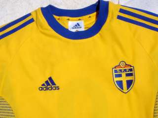   LJUNGBERG #9 World Cup SWEDEN Jersey Adult Size Medium Adidas Shirt