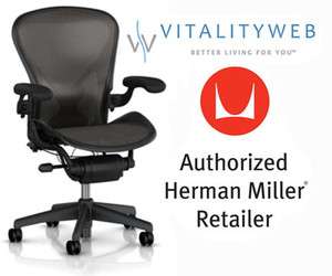 New Leather Arms Herman Miller Aeron office desk task chair Large Size 