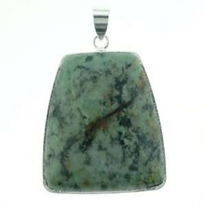 Pendants   African Turquoise Ladder Inlay Silver Plated Base Metal 
