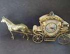 Restored Carriage Lamp Cinderella Electric Clock.  