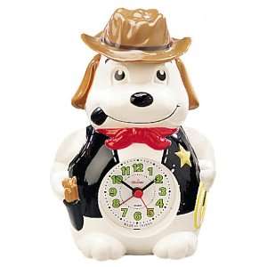 Cowboy Sheriff Pup Dog Alarm Clock 