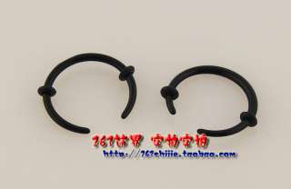   8g 6g 4g 2g 0g 00g 12mm Black UV AcryLic Talon Spiral Ear PlugS  