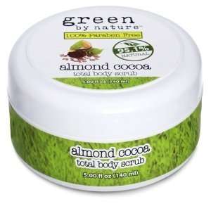  Green By Nature Total Body Scrub, Almond Cocoa, 5 ounce 