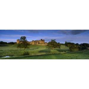  View of a Castle, Alnwick Castle, Northumberland, England 