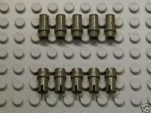 LEGO 10x TECHNIC Pin 3/4 dk gray Mindstorms Robotic VGC  