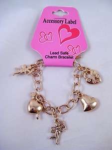 12 New Wholesale Hearts and Angel Charm Bracelets #B1169  