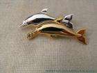 Two Dolphins Jewelry Pin Brooch ~ New Danecraft  