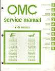 1981 Johnson/Evinru​de/OMC Service Manual V 6 engines