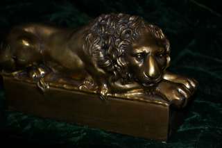 ART NOUVEAU GOLD GILT LION BOOKENDS BY CANOVA   FINE  