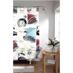  Vintage Classic Cars & Cycles Shower Curtain