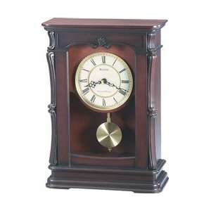    B1909    Bulova B1909 Abbeville Walnut Mantel Clock
