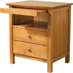   Nightstand (Closed) with pullout shelf in Antique