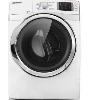 Samsung White Steam Front Load Washer and Steam Electric Dryer 