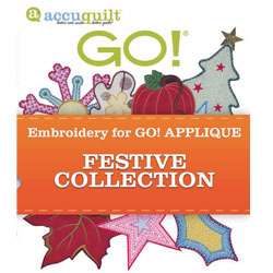 Accuquilt GO Embroidery Software   Festive Collection  