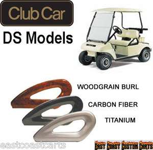 Club Car DS Golf Cart Hip Restraints / Arm Rest Seat Rails  
